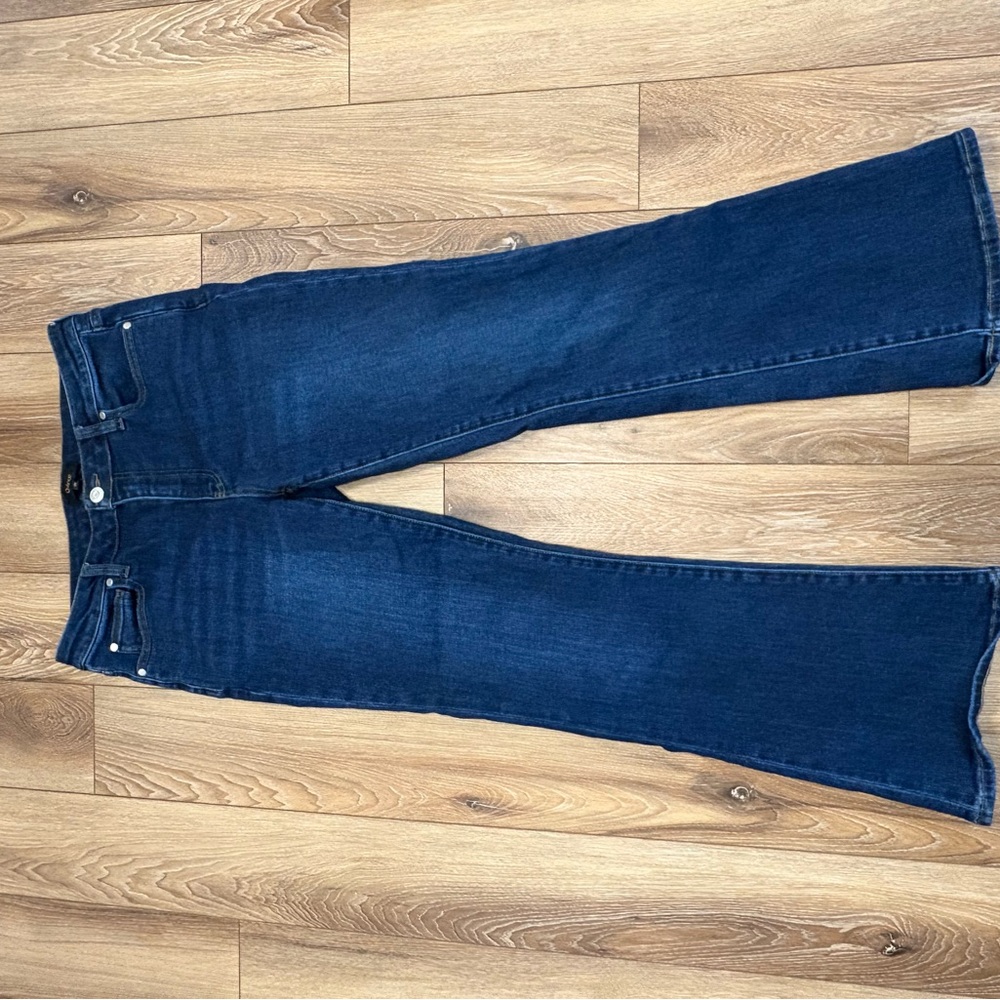 Quince Dark Blue Flare Jeans